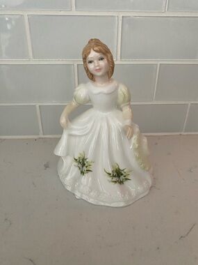 Royal Doulton White Porcelain January HN3330 Figurine